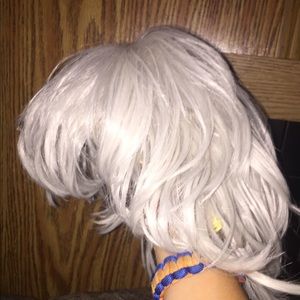 White cosplay wig